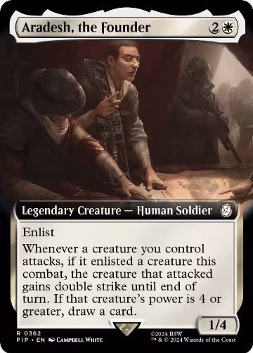 Aradesh, the Founder (Extended Art) (362), Universes Beyond: Fallout — Magic card price