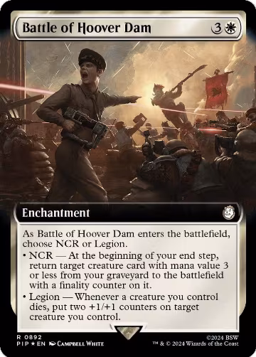 Battle of Hoover Dam (Extended Art) (Surge Foil) (892), Universes Beyond: Fallout — Magic card price