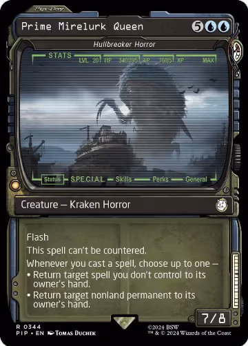 Prime Mirelurk Queen - Hullbreaker Horror (Showcase) (344), Universes Beyond: Fallout — Magic card price