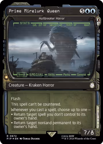 Prime Mirelurk Queen - Hullbreaker Horror (Showcase) (Surge Foil) (872), Universes Beyond: Fallout — Magic card price