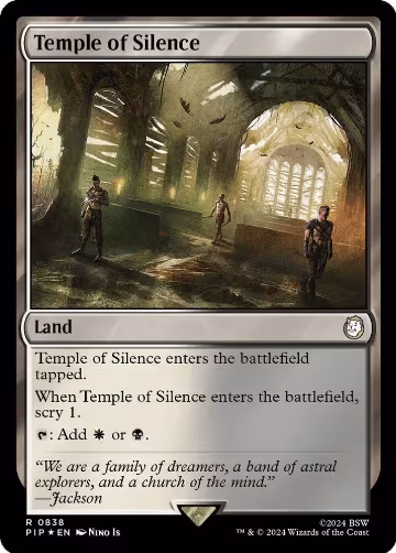 Temple of Silence (Surge Foil) (838), Universes Beyond: Fallout — Magic card price