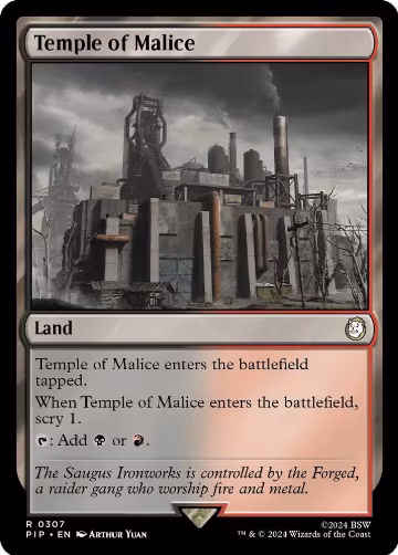 Temple of Malice (307), Universes Beyond: Fallout — Magic card price