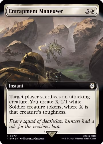 Entrapment Maneuver (Extended Art) (Surge Foil) (977), Universes Beyond: Fallout — Magic card price