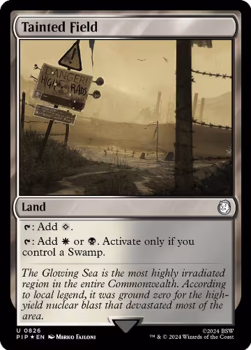 Tainted Field (Surge Foil) (826), Universes Beyond: Fallout — Magic card price