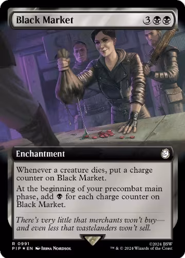 Black Market (Extended Art) (Surge Foil) (991), Universes Beyond: Fallout — Magic card price