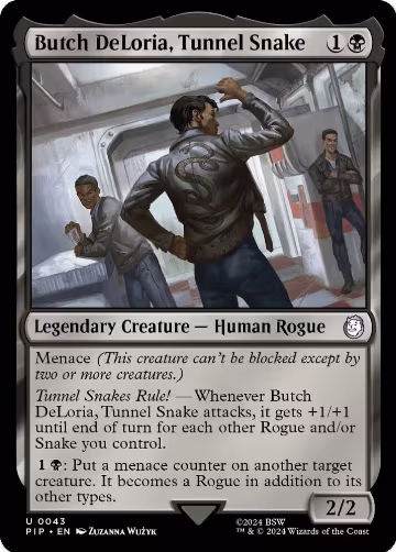 Butch DeLoria, Tunnel Snake (43), Universes Beyond: Fallout — Magic card price