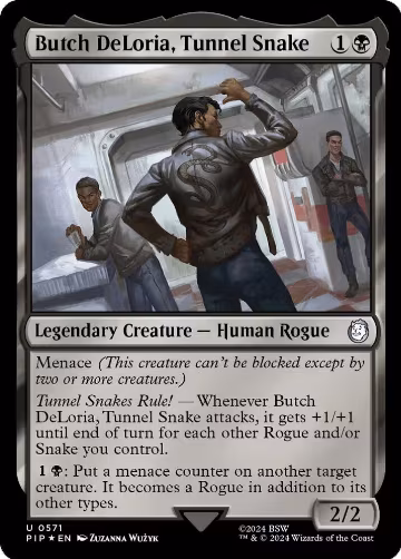 Butch DeLoria, Tunnel Snake (Surge Foil) (571), Universes Beyond: Fallout — Magic card price