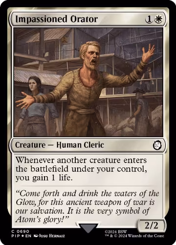 Impassioned Orator (Surge Foil) (690), Universes Beyond: Fallout — Magic card price