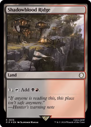 Shadowblood Ridge (Surge Foil) (816), Universes Beyond: Fallout — Magic card price