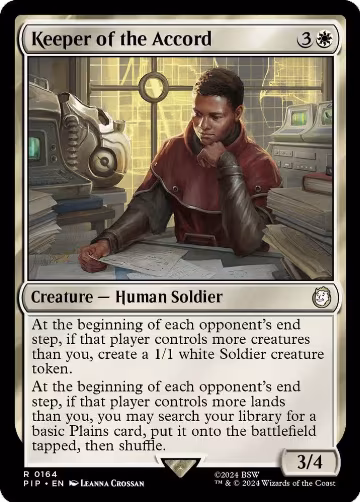 Keeper of the Accord (164), Universes Beyond: Fallout — Magic card price
