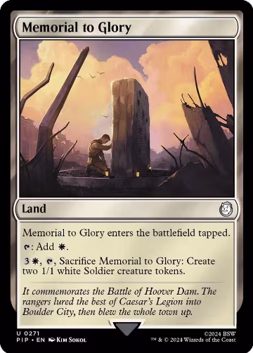 Memorial to Glory (271), Universes Beyond: Fallout — Magic card price