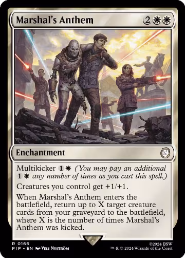 Marshal's Anthem (166), Universes Beyond: Fallout — Magic card price