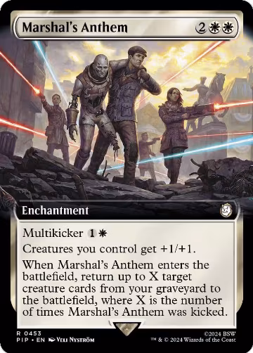 Marshal's Anthem (Extended Art) (453), Universes Beyond: Fallout — Magic card price