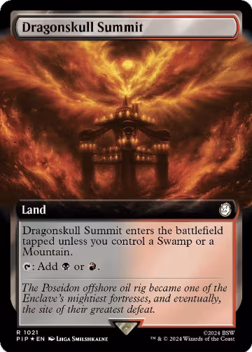 Dragonskull Summit (Extended Art) (Surge Foil) (1021), Universes Beyond: Fallout — Magic card price