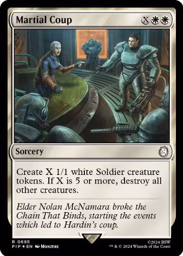 Martial Coup (Surge Foil) (695), Universes Beyond: Fallout — Magic card price