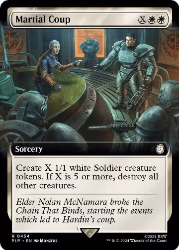 Martial Coup (Extended Art) (454), Universes Beyond: Fallout — Magic card price