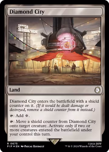 Diamond City (Surge Foil) (675), Universes Beyond: Fallout — Magic card price