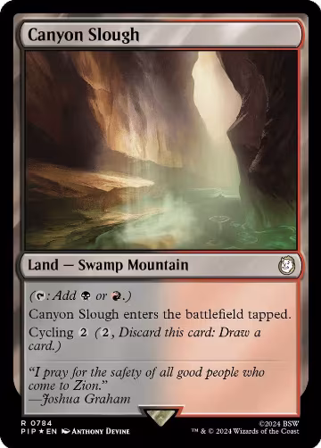 Canyon Slough (Surge Foil) (784), Universes Beyond: Fallout — Magic card price