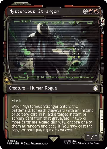Mysterious Stranger (Showcase) (Surge Foil) (862), Universes Beyond: Fallout — Magic card price