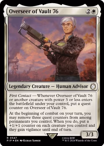 Overseer of Vault 76 (Surge Foil) (547), Universes Beyond: Fallout — Magic card price