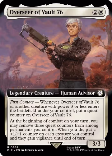 Overseer of Vault 76 (Extended Art) (368), Universes Beyond: Fallout — Magic card price