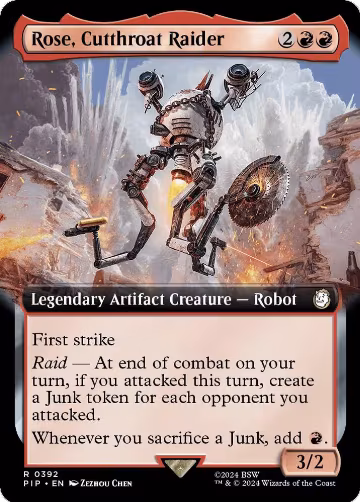 Rose, Cutthroat Raider (Extended Art) (392), Universes Beyond: Fallout — Magic card price