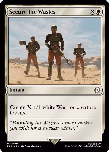 Secure the Wastes (Surge Foil) (699), Universes Beyond: Fallout — Magic card price