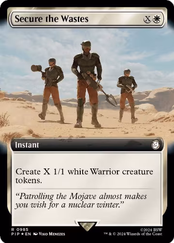 Secure the Wastes (Extended Art) (Surge Foil) (985), Universes Beyond: Fallout — Magic card price