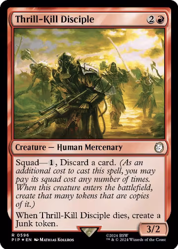Thrill-Kill Disciple (Surge Foil) (596), Universes Beyond: Fallout — Magic card price