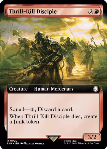 Thrill-Kill Disciple (Extended Art) (Surge Foil) (922), Universes Beyond: Fallout — Magic card price