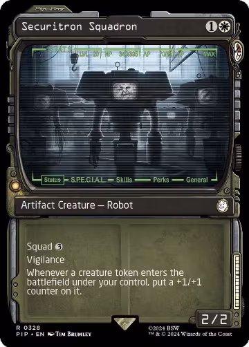 Securitron Squadron (Showcase) (328), Universes Beyond: Fallout — Magic card price