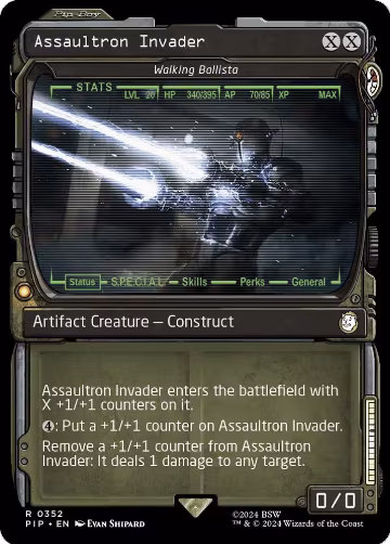 Assaultron Invader - Walking Ballista (Showcase) (352), Universes Beyond: Fallout — Magic card price