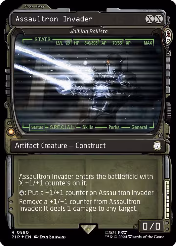 Assaultron Invader - Walking Ballista (Showcase) (Surge Foil) (880), Universes Beyond: Fallout — Magic card price