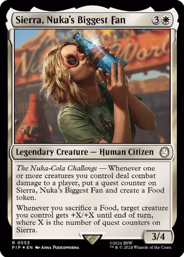 Sierra, Nuka's Biggest Fan (Surge Foil) (553), Universes Beyond: Fallout — Magic card price