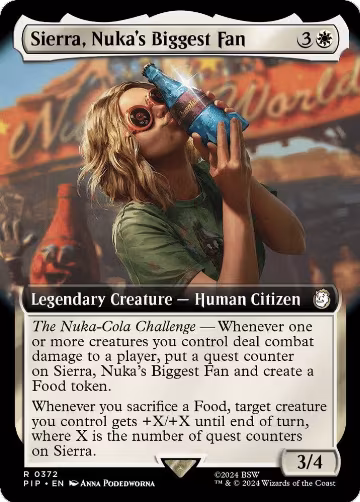 Sierra, Nuka's Biggest Fan (Extended Art) (372), Universes Beyond: Fallout — Magic card price