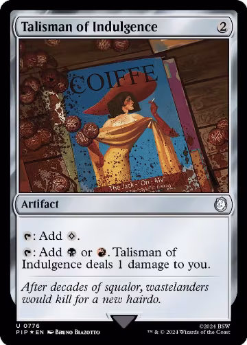 Talisman of Indulgence (Surge Foil) (776), Universes Beyond: Fallout — Magic card price