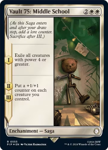 Vault 75: Middle School (Surge Foil) (555), Universes Beyond: Fallout — Magic card price