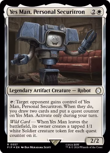 Yes Man, Personal Securitron (Surge Foil) (557), Universes Beyond: Fallout — Magic card price
