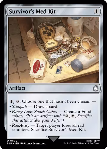 Survivor's Med Kit (Surge Foil) (672), Universes Beyond: Fallout — Magic card price