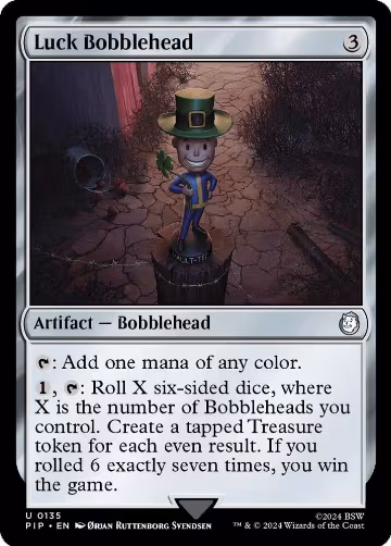 Luck Bobblehead (135), Universes Beyond: Fallout — Magic card price