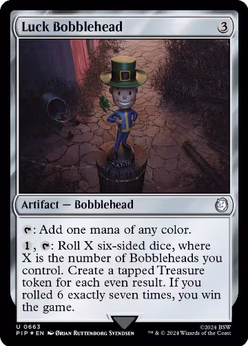 Luck Bobblehead (Surge Foil) (663), Universes Beyond: Fallout — Magic card price