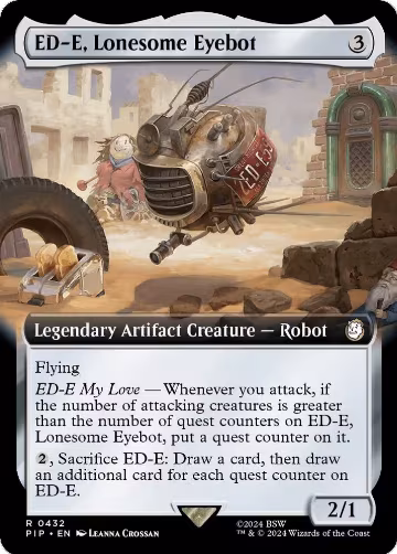 ED-E, Lonesome Eyebot (Extended Art) (432), Universes Beyond: Fallout — Magic card price