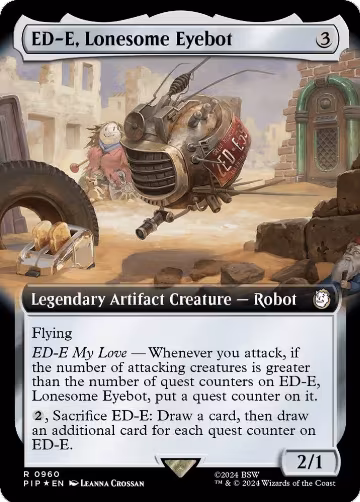 ED-E, Lonesome Eyebot (Extended Art) (Surge Foil) (960), Universes Beyond: Fallout — Magic card price