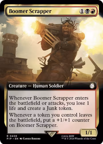 Boomer Scrapper (Extended Art) (408), Universes Beyond: Fallout — Magic card price