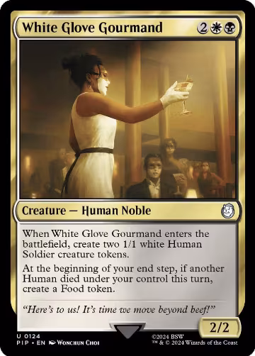 White Glove Gourmand (124), Universes Beyond: Fallout — Magic card price