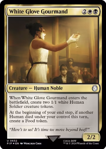 White Glove Gourmand (Surge Foil) (652), Universes Beyond: Fallout — Magic card price