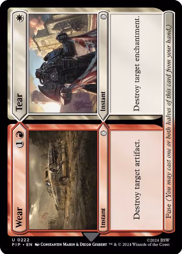 Wear // Tear (222), Universes Beyond: Fallout — Magic card price