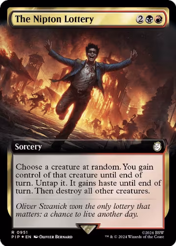 The Nipton Lottery (Extended Art) (Surge Foil) (951), Universes Beyond: Fallout — Magic card price