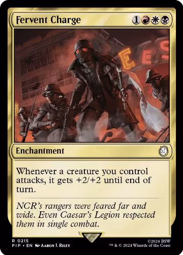 Fervent Charge (215), Universes Beyond: Fallout — Magic card price
