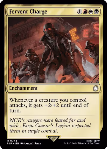 Fervent Charge (Surge Foil) (743), Universes Beyond: Fallout — Magic card price